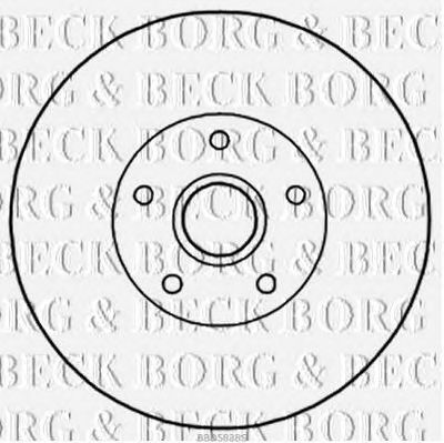 BORG & BECK bbd5838s -  Диск тормозной